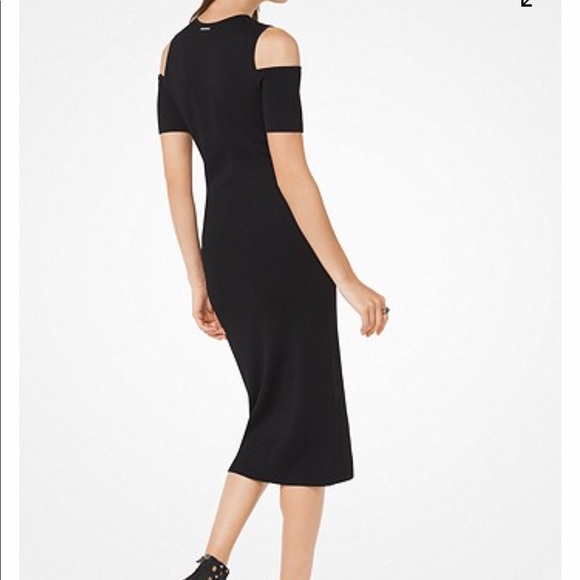 Stretch-Viscose Peekaboo Midi Dress - Picture 2 of 4